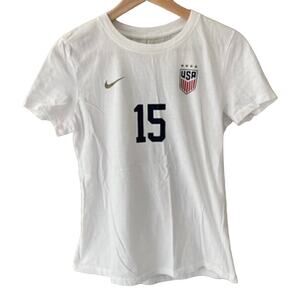Nike Team USA Megan Rapinoe #15 Jersey T-Shirt - White - Small